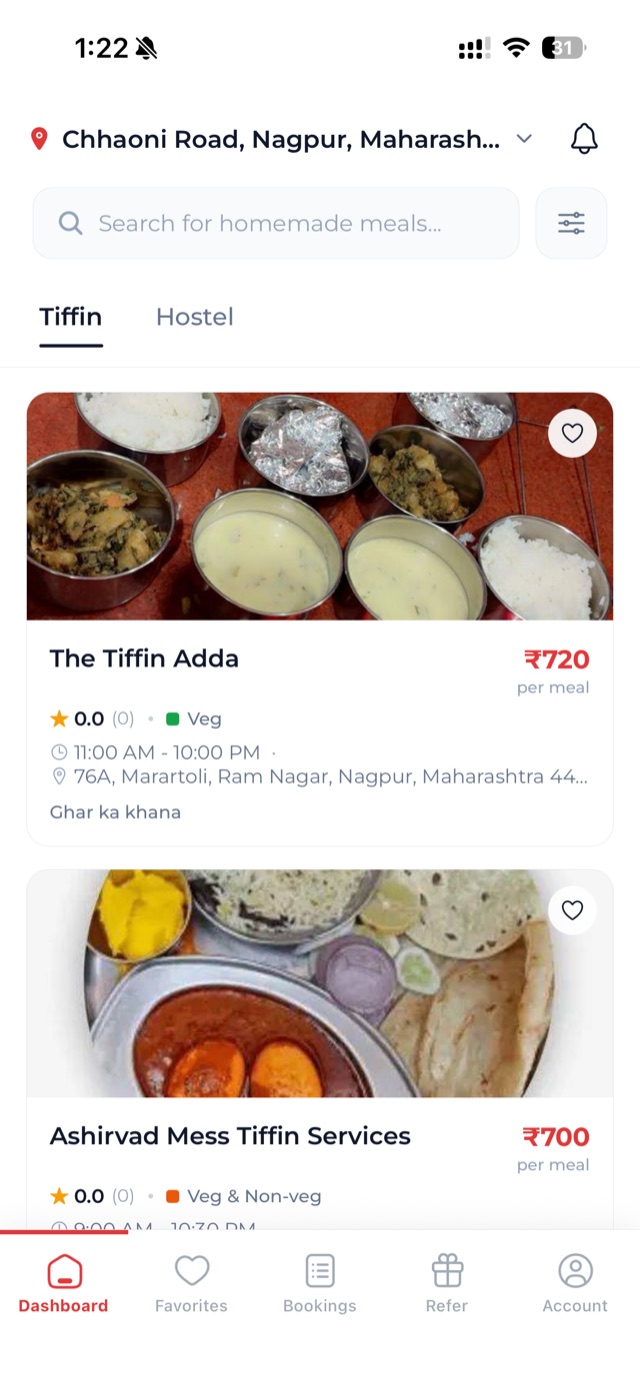 Tifstay app screen 1 of 9
